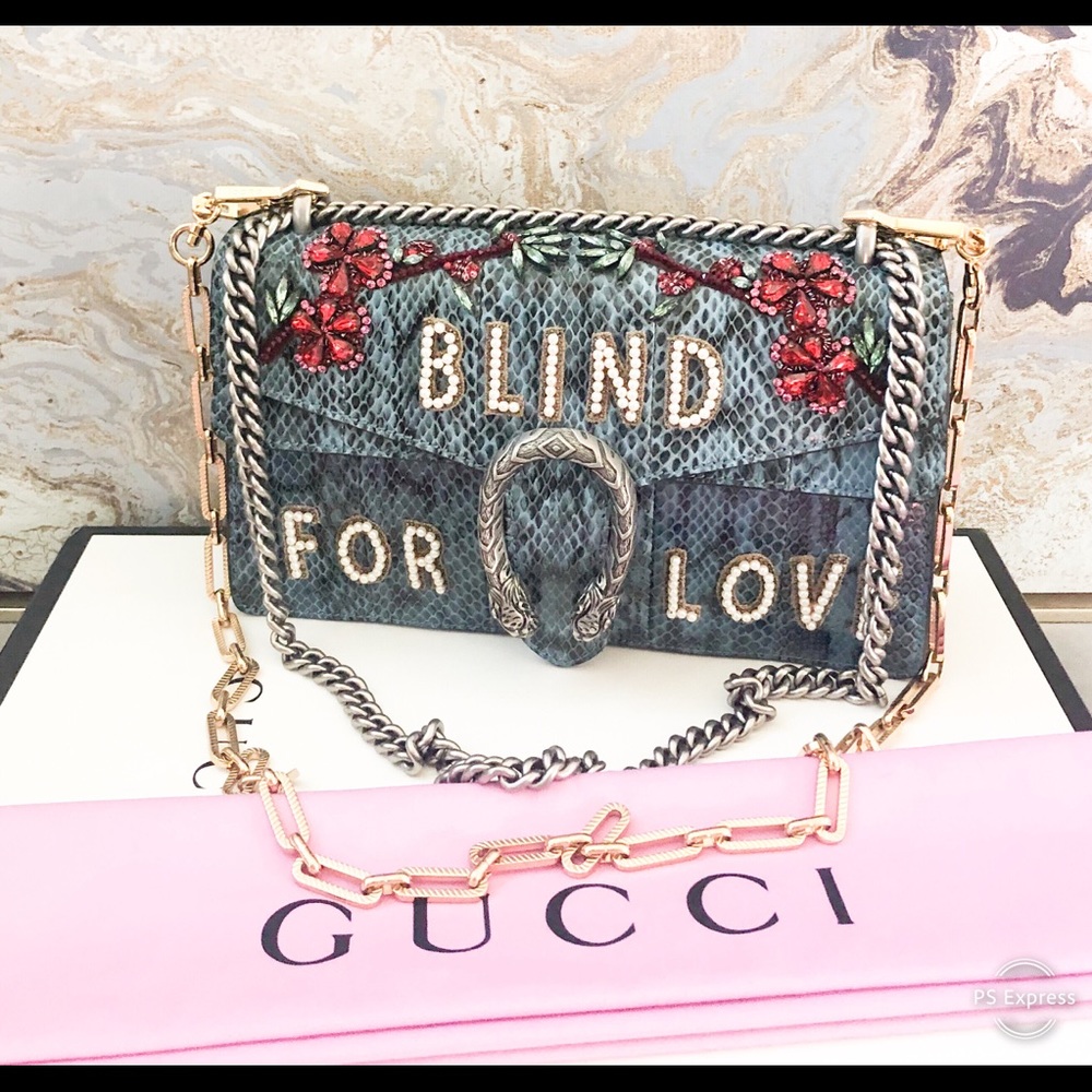 In Store Gucci Dionysus ‘Blind for Love’ PythonBag - Picture 4 of 9